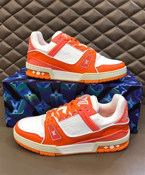 louis vuitton orange sneakers|louis vuitton sneakers for sale.